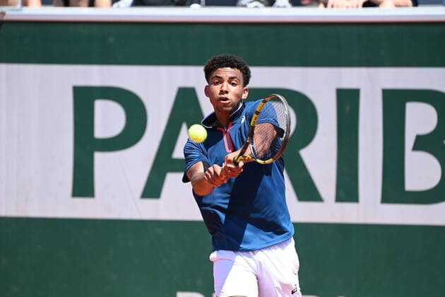 Tennis : Roland Garros 2021 - France - demi finale junior Arthur Fils contre Giovanni Mpetsi Perricard - France Tennis : Roland Garros 2021 - France - 11 06 2021 chryslenecaillaud 
