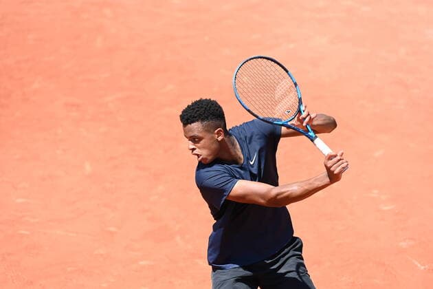 Tennis : Roland Garros 2021 - France - demi finale junior Arthur Fils contre Giovanni Mpetsi Perricard - France Tennis : Roland Garros 2021 - France - 11 06 2021 chryslenecaillaud 