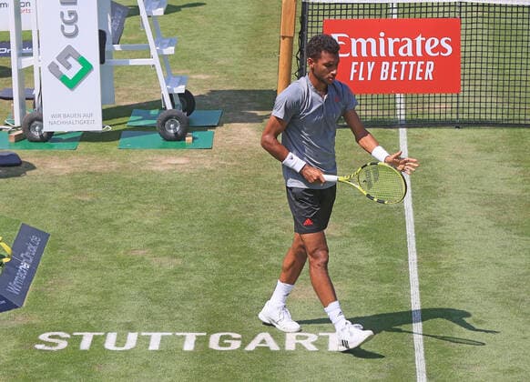 11 06 2021, ATP Tour Mercedes Cup Stuttgart, Weissenhofff, tennis, sports, pictured Felix Auger Aliassime CAN