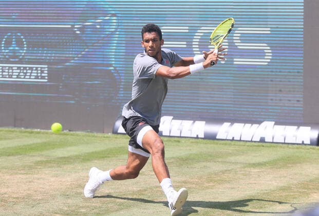 11 06 2021, ATP Tour Mercedes Cup Stuttgart, Weissenhofff, tennis, sports, pictured Felix Auger Aliassime CAN