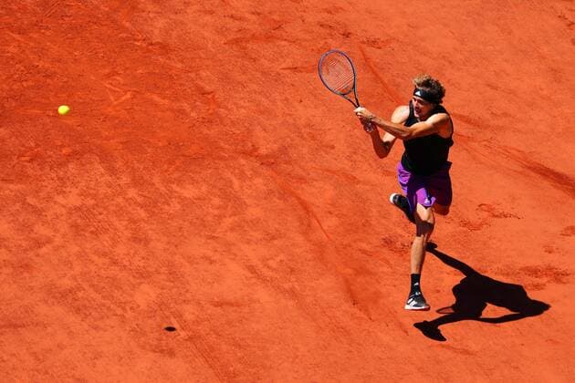 Mandatory Credit: Photo by Javier Garcia BPI Shutterstock (12058128h) Alexander Zverev during his semi final match French Open Tennis, Day Thirteen, Roland Garros, Paris, France - 11 Jun 2021 French Open Tennis, Day Thirteen, Roland Garros, Paris, France - 11 Jun 2021  Copyright: xJavierxGarcia BPI Shutterstockx 12058128h