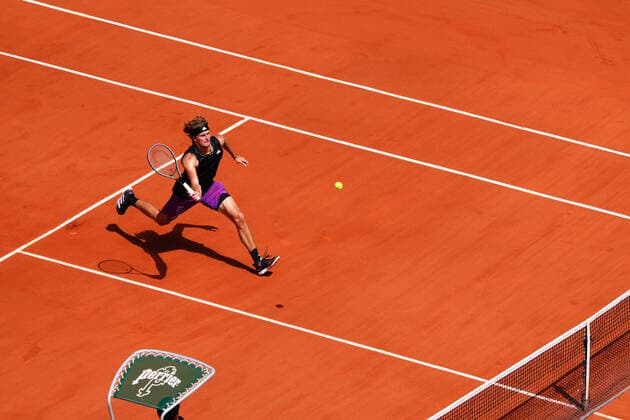 Mandatory Credit: Photo by Javier Garcia BPI Shutterstock (12058128ai) Alexander Zverev during his semi final match French Open Tennis, Day Thirteen, Roland Garros, Paris, France - 11 Jun 2021 French Open Tennis, Day Thirteen, Roland Garros, Paris, France - 11 Jun 2021  Copyright: xJavierxGarcia BPI Shutterstockx 12058128ai