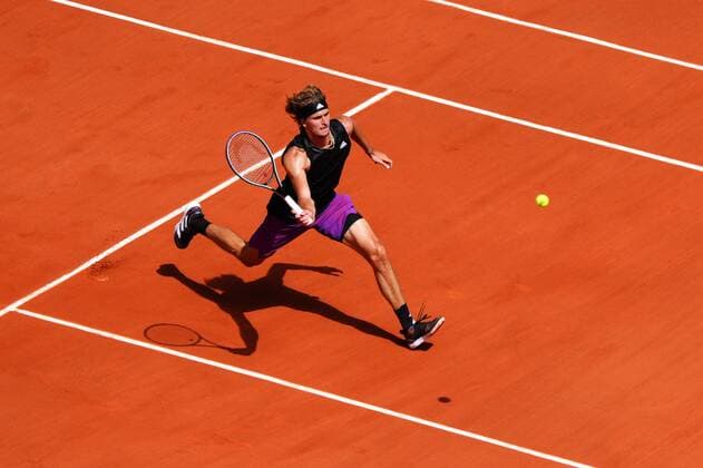 Mandatory Credit: Photo by Javier Garcia BPI Shutterstock (12058128ah) Alexander Zverev during his semi final match French Open Tennis, Day Thirteen, Roland Garros, Paris, France - 11 Jun 2021 French Open Tennis, Day Thirteen, Roland Garros, Paris, France - 11 Jun 2021  Copyright: xJavierxGarcia BPI Shutterstockx 12058128ah