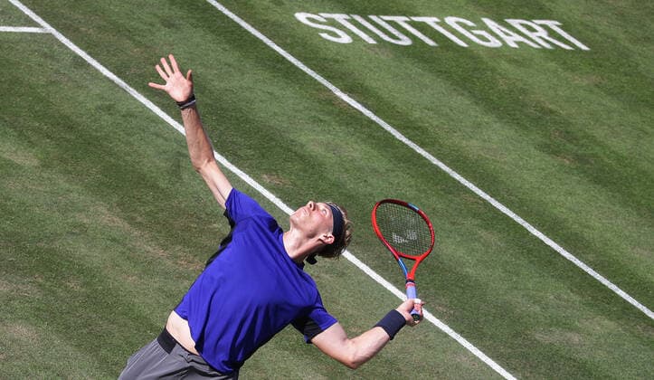 Stuttgart , Tennis MercedesCup 2021 , Quarterfinals , Denis Shapovalov CAN