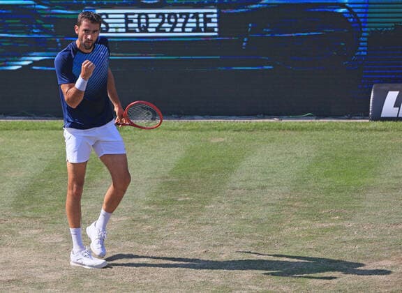 1 06 2021, ATP Tour Mercedes Cup Stuttgart, Weissenhofff, tennis, sports, in the picture Marin Cilic CRO