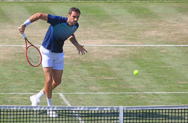1 06 2021, ATP Tour Mercedes Cup Stuttgart, Weissenhofff, tennis, sports, in the picture Marin Cilic CRO