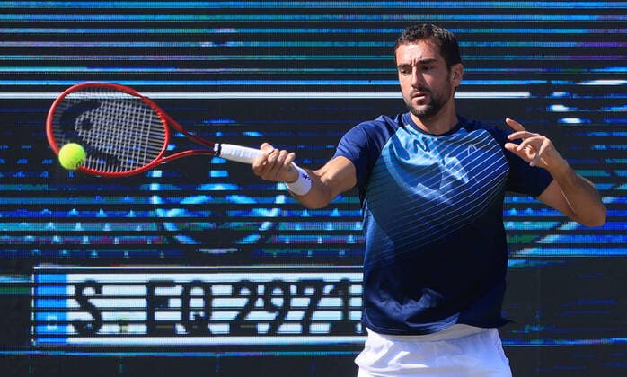 1 06 2021, ATP Tour Mercedes Cup Stuttgart, Weissenhofff, tennis, sports, in the picture Marin Cilic CRO