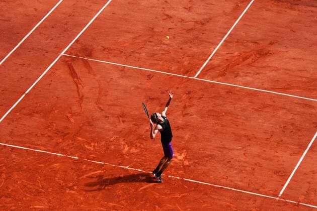 Mandatory Credit: Photo by Javier Garcia BPI Shutterstock (12058128cn) Alexander Zverev during his semi final match French Open Tennis, Day Thirteen, Roland Garros, Paris, France - 11 Jun 2021 French Open Tennis, Day Thirteen, Roland Garros, Paris, France - 11 Jun 2021  Copyright: xJavierxGarcia BPI Shutterstockx 12058128cn
