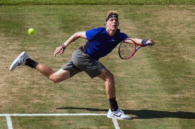Denis Shapovalov CAN Germany, Stuttgart, 11 06 2021, Tennis, ATP250, MercedesCup 2021, Quarterfinals, Denis Shapovalov CAN Marin Cilic CRO , TC Weissenhof Foto A2 Bildagentur Peter Hartenfelser