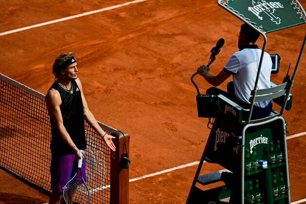 Alexander Zverev (Ger) TENNIS : Internationaux de France Roland Garros 2021 - Paris - 11 06 2021 JBAutissier Panoramic 