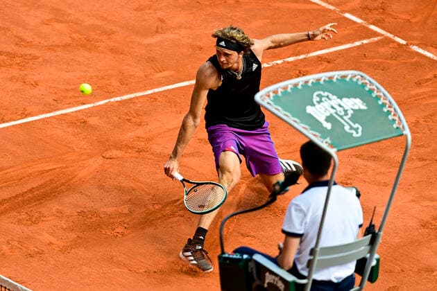 Alexander Zverev (Ger) TENNIS : Internationaux de France Roland Garros 2021 - Paris - 11 06 2021 JBAutissier Panoramic 