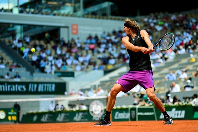 Alexander Zverev (Ger) TENNIS : Internationaux de France Roland Garros 2021 - Paris - 11 06 2021 JBAutissier Panoramic 