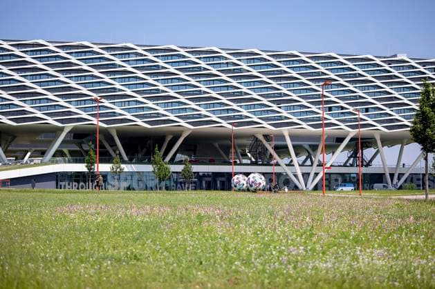 11 06 2021, Football, German National Team, European Championship Quarter and Training Camp, GER, Herzogenaurach, Adidas Home Ground Bild v li Adidas World of Sports Copyright: HMBxMedia xHeikoxBecker