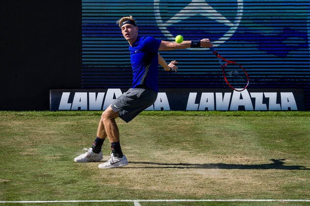 Denis Shapovalov CAN during the match Denis Shapovalov CAN vs Marin Cilic CRO ATP 250 ATP TOUR ATP Lawn Tournament MercedesCup 2021 on 11 06 2021 in Stuttgart TC Weissenhof , Baden Wuerttemberg, Germany Stuttgart 11 06 21 Tennis , 11 06 2021, Stuttgart Germany xpxsdx