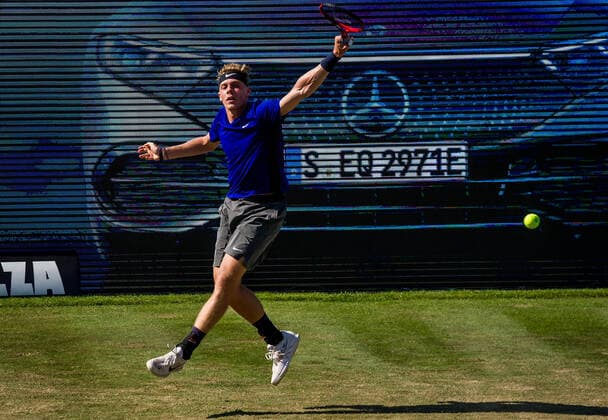 Denis Shapovalov CAN during the match Denis Shapovalov CAN vs Marin Cilic CRO ATP 250 ATP TOUR ATP Lawn Tournament MercedesCup 2021 on 11 06 2021 in Stuttgart TC Weissenhof , Baden Wuerttemberg, Germany Stuttgart 11 06 21 Tennis , 11 06 2021, Stuttgart Germany xpxsdx