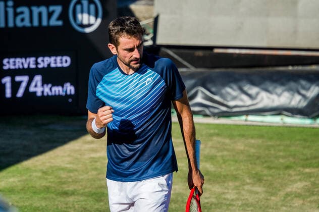 Marin Cilic CRO during the match Denis Shapovalov CAN vs Marin Cilic CRO ATP 250 ATP TOUR ATP Lawn Tournament MercedesCup 2021 on 11 06 2021 in Stuttgart TC Weissenhof , Baden Wuerttemberg, Germany Stuttgart 11 06 21 Tennis , 11 06 2021, Stuttgart Germany xpxsdx