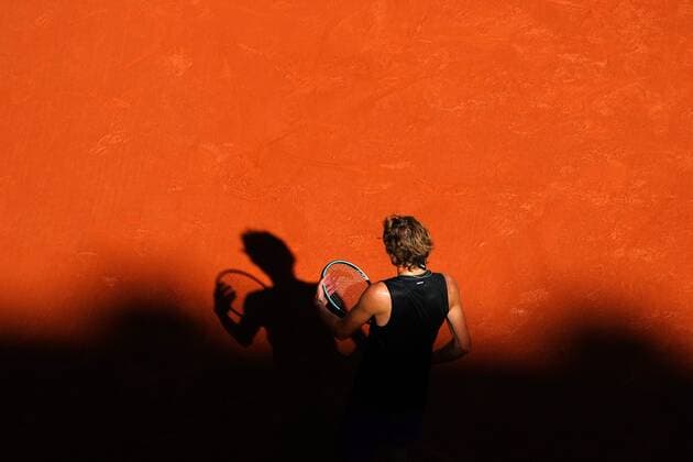 Mandatory Credit: Photo by Javier Garcia BPI Shutterstock (12058128ej) Alexander Zverev during his semi final match French Open Tennis, Day Thirteen, Roland Garros, Paris, France - 11 Jun 2021 French Open Tennis, Day Thirteen, Roland Garros, Paris, France - 11 Jun 2021  Copyright: xJavierxGarcia BPI Shutterstockx 12058128ej