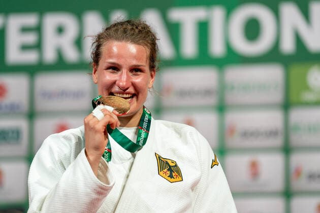 Bilder des Jahres 2021, Sport 06 Juni Sport Bilder des Tages JUDO - IJF World Championships 2021 BUDAPEST,HUNGARY,11.JUN.21 - JUDO - IJF World Championships, ladies -78kg. Image shows Anna Maria Wagner (GER).  GEPAxpictures xJohannesxFriedl