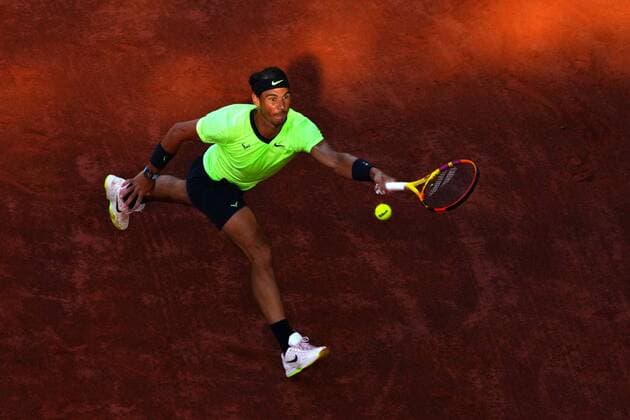 Mandatory Credit: Photo by Javier Garcia BPI Shutterstock (12058128gi) Rafael Nadal during his semi final match French Open Tennis, Day Thirteen, Roland Garros, Paris, France - 11 Jun 2021 French Open Tennis, Day Thirteen, Roland Garros, Paris, France - 11 Jun 2021  Copyright: xJavierxGarcia BPI Shutterstockx 12058128gi
