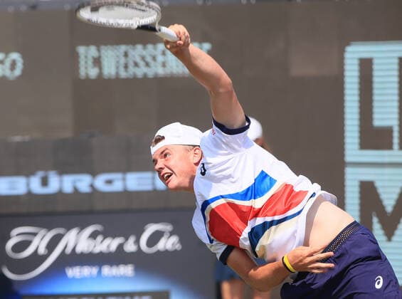 11 06 2021, ATP Tour Mercedes Cup Stuttgart, Weissenhofff, tennis, sports, in the picture Dominic Stephen Stricker SUI