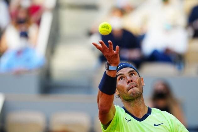 Mandatory Credit: Photo by Javier Garcia BPI Shutterstock (12058128ho) Rafael Nadal during his semi final match French Open Tennis, Day Thirteen, Roland Garros, Paris, France - 11 Jun 2021 French Open Tennis, Day Thirteen, Roland Garros, Paris, France - 11 Jun 2021  Copyright: xJavierxGarcia BPI Shutterstockx 12058128ho