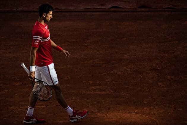 Novak DJOKOVIC of Serbia reacts during his men s single against Rafael NADAL of Spain on the Semi final of the French Open tennis tournament at Roland Garros in Paris, France, 11 June 2021.  Copyright: xAurelienxMorissardx
