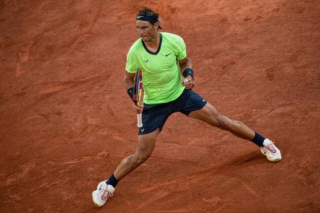 Rafael NADAL of Spain reacts during his men s single against Novak DJOKOVIC of Serbia on the Semi final of the French Open tennis tournament at Roland Garros in Paris, France, 11 June 2021.  Copyright: xAurelienxMorissardx