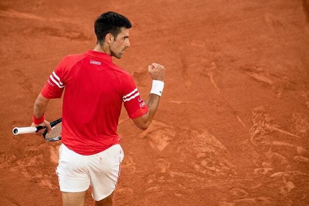 Novak DJOKOVIC of Serbia reacts during his men s single against Rafael NADAL of Spain on the Semi final of the French Open tennis tournament at Roland Garros in Paris, France, 11 June 2021.  Copyright: xAurelienxMorissardx
