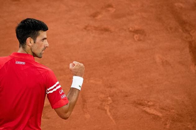 Novak DJOKOVIC of Serbia reacts during his men s single against Rafael NADAL of Spain on the Semi final of the French Open tennis tournament at Roland Garros in Paris, France, 11 June 2021.  Copyright: xAurelienxMorissardx