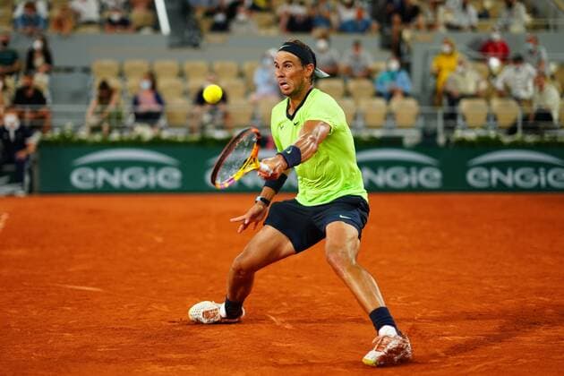 Mandatory Credit: Photo by Javier Garcia BPI Shutterstock (12058128ni) Rafael Nadal during his semi final match French Open Tennis, Day Thirteen, Roland Garros, Paris, France - 11 Jun 2021 French Open Tennis, Day Thirteen, Roland Garros, Paris, France - 11 Jun 2021  Copyright: xJavierxGarcia BPI Shutterstockx 12058128ni