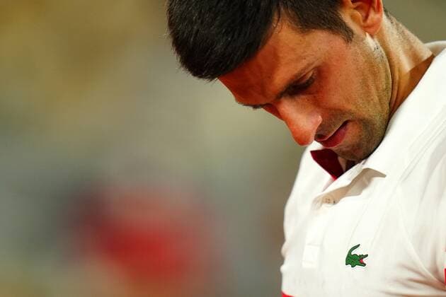 Mandatory Credit: Photo by Javier Garcia BPI Shutterstock (12058128od) Novak Djokovic during his semi final match French Open Tennis, Day Thirteen, Roland Garros, Paris, France - 11 Jun 2021 French Open Tennis, Day Thirteen, Roland Garros, Paris, France - 11 Jun 2021  Copyright: xJavierxGarcia BPI Shutterstockx 12058128od