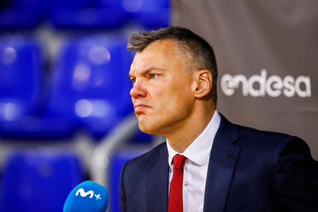 Basketball, Halbfinale, FC Barcelona - CB 1939 Canarias FC Barcelona, Barca V Lenovo Tenerife - Liga ACB Playoff Coach of FC Barcelona Sarunas Jasikevicius during the Liga ACB playoff 3rd match of the semi final between FC Barcelona and Lenovo Tenerife at Palau Blaugrana on June 11, 2021 in Barcelona, Spain. Barcelona Spain bonilla-fcbarcel210611_npmYg  Copyright: xXavierxBonillax