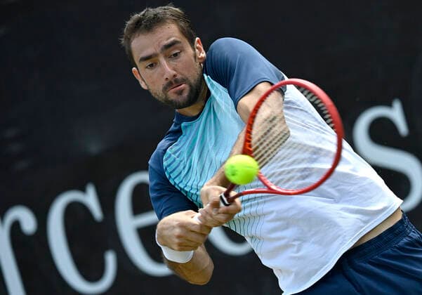 Marin Cilic CRO Action 12 06 2021 Semifinals Tennis MercedesCup Stuttgart 2021 Weißenhof ATP 07 13 06 2021 Tennis MercedesCup Stuttgart 2021