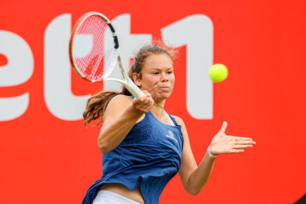 Pictured Nikol Nicole RIVKIN GER bett1open 2021 WTA 500 , Berlin, LTTC Rot Weiß Steffi Graf Stadium, 12 06 2021,