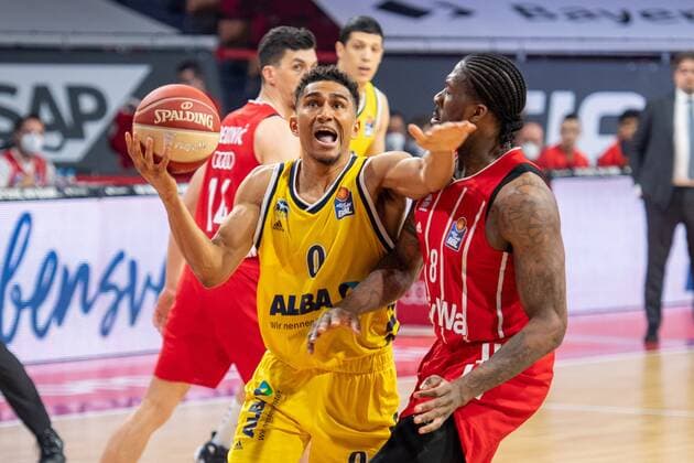 Maodo Lo 0 Alba Berlin , Jalen Reynolds 8 FC Bayern , FC Bayern Basketball vs Alba Berlin, BBL Playoffs, Final, 12 06 2021 Muenchen Bayern Germany Copyright: xkolbert-press UlrichxGamelx