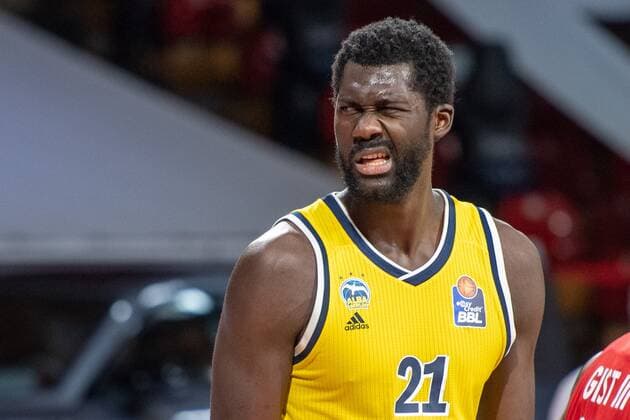 Christ Koumadje 21 Alba Berlin , FC Bayern Basketball vs Alba Berlin, BBL Playoffs, Final, 12 06 2021 Munich Bavaria Germany Copyright: xkolbert-press UlrichxGamelx