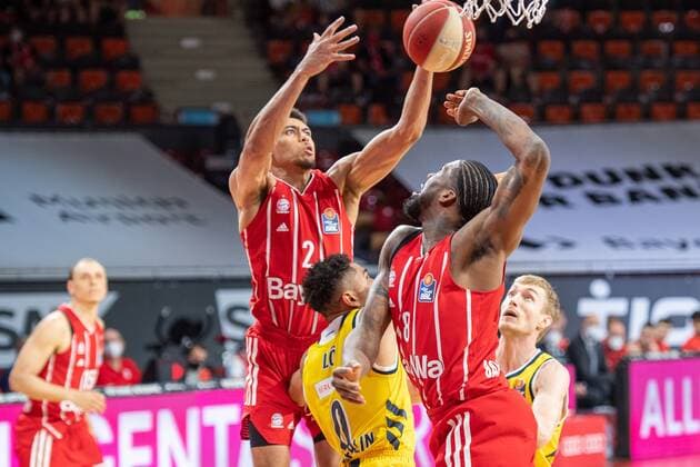 Wade Baldwin 2 FC Bayern , Maodo Lo 0 Alba Berlin , Jalen Reynolds 8 FC Bayern , FC Bayern Basketball vs Alba Berlin, BBL Playoffs, Final, 12 06 2021 Muenchen Bayern Germany Copyright: xkolbert-press UlrichxGamelx