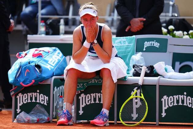 Mandatory Credit: Photo by Javier Garcia BPI Shutterstock (12058169bw) Barbora Krejcikova after victory in the Women s Singles final French Open Tennis, Day Fourteen, Roland Garros, Paris, France - 12 Jun 2021 French Open Tennis, Day Fourteen, Roland Garros, Paris, France - 12 Jun 2021  Copyright: xJavierxGarcia BPI Shutterstockx 12058169bw