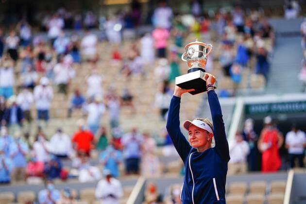 Tennis, French Open, Final, Winner Barbora Krejcikova