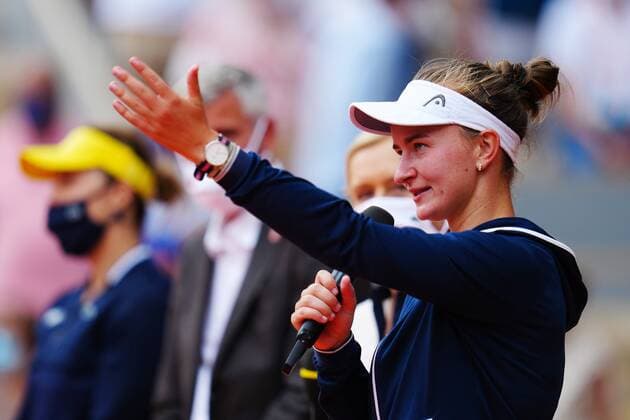 Mandatory Credit: Photo by Javier Garcia BPI Shutterstock (12058169da) Barbora Krejcikova after victory in the Women s Singles final French Open Tennis, Day Fourteen, Roland Garros, Paris, France - 12 Jun 2021 French Open Tennis, Day Fourteen, Roland Garros, Paris, France - 12 Jun 2021  Copyright: xJavierxGarcia BPI Shutterstockx 12058169da