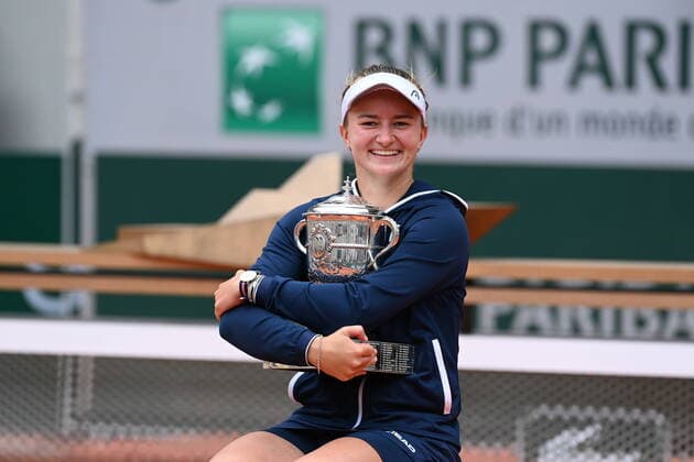 Tennis : Roland Garros 2021 - France - Victoire de Barbora Krejcikova - Republique Tcheque Tennis : Roland Garros 2021 - France - 12 06 2021 chryslenecaillaud Panoramic 