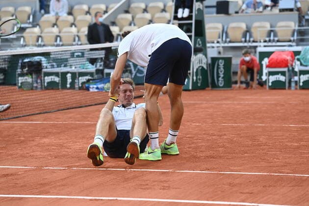 Tennis : Roland Garros 2021 - France - Victoire de Herbert Mahut double Messieurs - France Tennis : Roland Garros 2021 - France - 12 06 2021 chryslenecaillaud Panoramic 