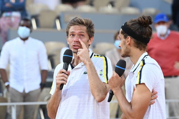 Tennis : Roland Garros 2021 - France - Victoire de Herbert Mahut double Messieurs - France Tennis : Roland Garros 2021 - France - 12 06 2021 chryslenecaillaud Panoramic 