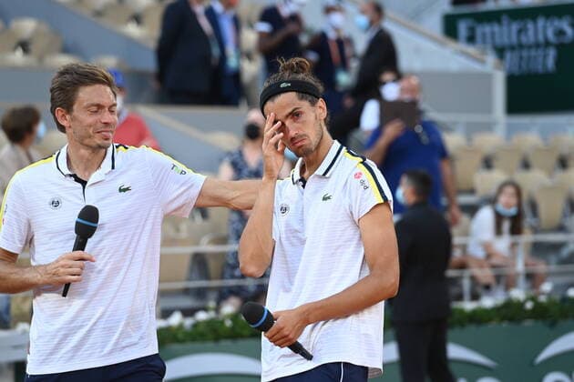 Tennis : Roland Garros 2021 - France - Victoire de Herbert Mahut double Messieurs - France Tennis : Roland Garros 2021 - France - 12 06 2021 chryslenecaillaud Panoramic 