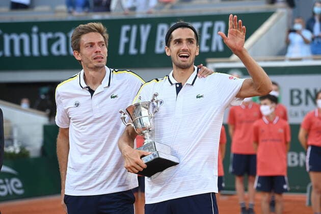 Tennis : Roland Garros 2021 - France - Victoire de Herbert Mahut double Messieurs - France Tennis : Roland Garros 2021 - France - 12 06 2021 chryslenecaillaud Panoramic 