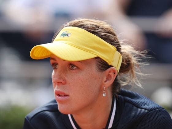 (210613) -- PARIS, June 13, 2021 -- Anastasia Pavlyuchenkova of Russia reacts after the women s singles final match between Anastasia Pavlyuchenkova of Russia and Barbora Krejcikova of the Czech Republic at the French Open tennis tournament at Roland Garros in Paris, France, June 12, 2021. ) (SP)FRANCE-PARIS-TENNIS-ROLAND GARROS-FRENCH OPEN-WOMEN S SINGLES-FINALS GaoxJing 