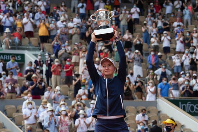 2021 Roland Garros Womans Single Final 12 06 2021 Barbora Krejcikova ,CZE beat Anastasia Pavlyuchenkova in 3Sets 6 1 2 6 ,6 4 Winner Barbora Krejcikova , CZE