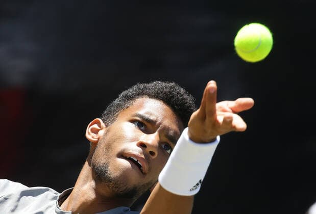 Stuttgart , Tennis MercedesCup 2021 , Final , Felix Auger Aliassime FRA