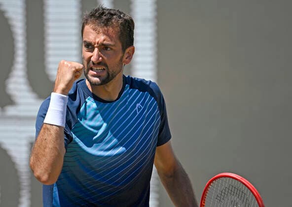 Marin Cilic CRO cheers gestures fist 13 06 2021 final Tennis MercedesCup Stuttgart 2021 Weißenhof ATP 07 13 06 2021 Tennis MercedesCup Stuttgart 2021