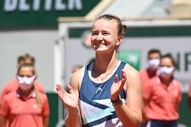 Tennis : Roland Garros 2021 - France - Victoire de Krejcikova Barbora - Republique Tcheque Tennis : Roland Garros 2021 - France - 13 06 2021 chryslenecaillaud Panoramic 
